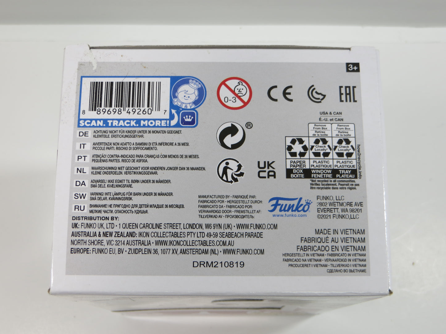 EARL CAMPBELL RICKY WILLIAMS SIGNED BEVO Hook 'Em #13 FUNKO POP BAS JSA COA