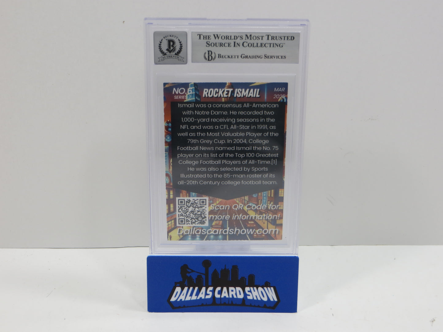 2025 MARCH DALLAS CARD SHOW SERIES 7 RAGHIB "ROCKET" ISMAIL BAS 10 AUTO