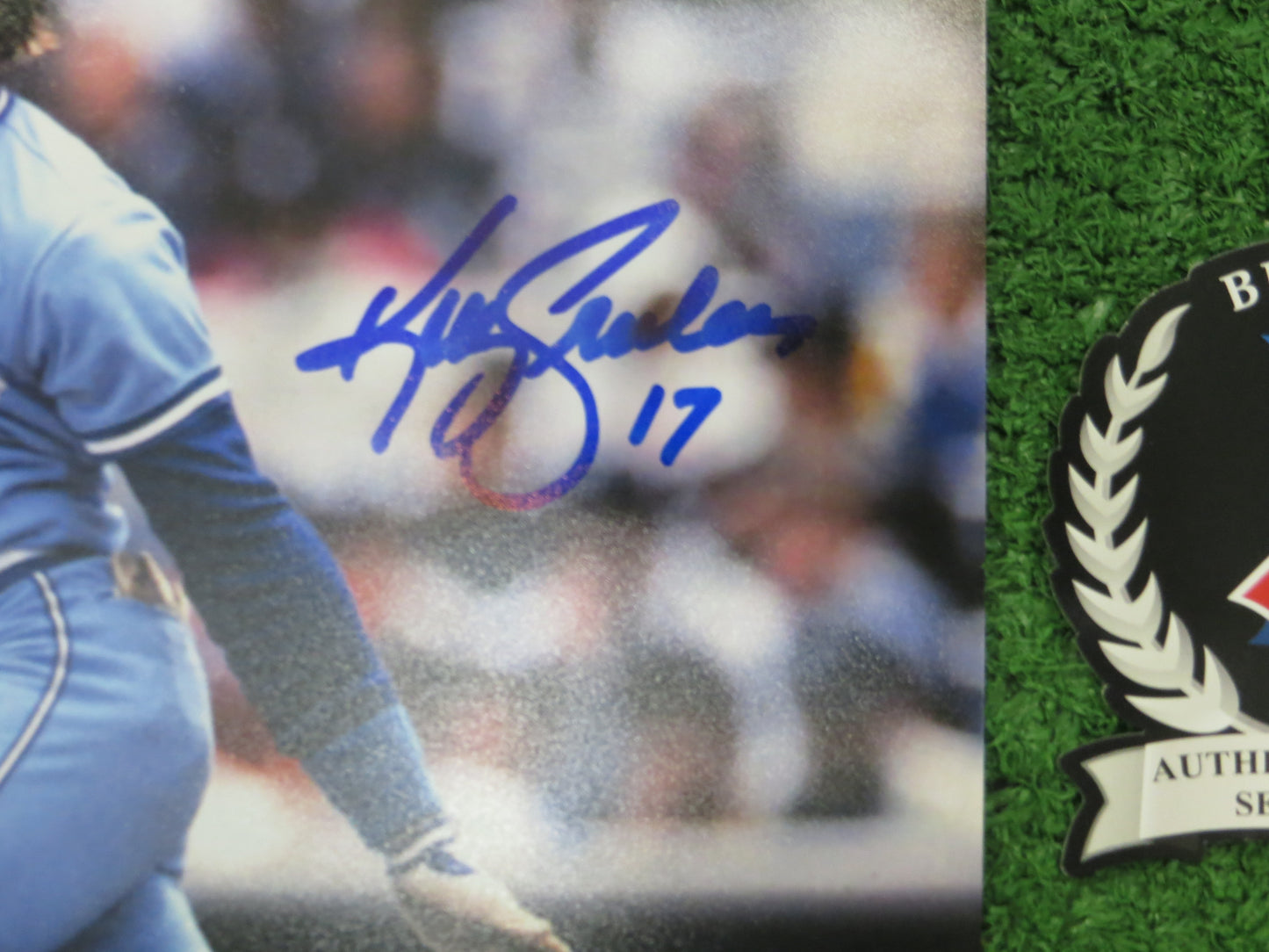 KELLY GRUBER Signed 8x10 Photo TORONTO BLUE JAYS BAS COA
