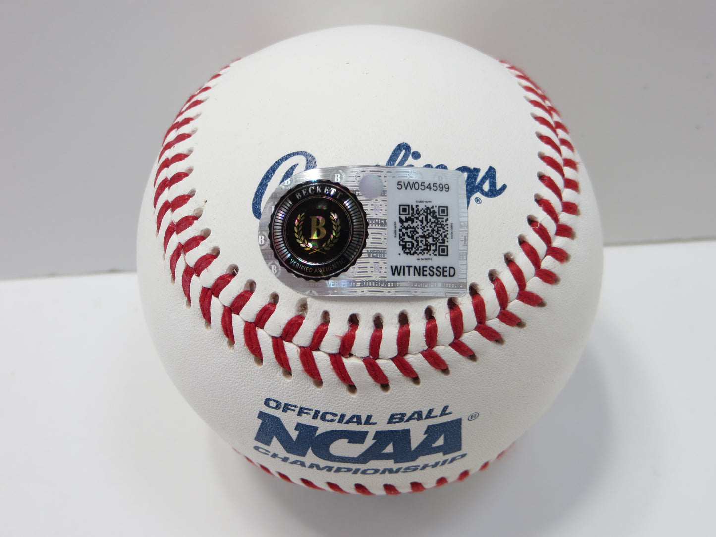 DAYTON TOCKEY SIGNED Rawlings NCAA 2026 WS BASEBALL OU OKLAHOMA SOONERS BAS
