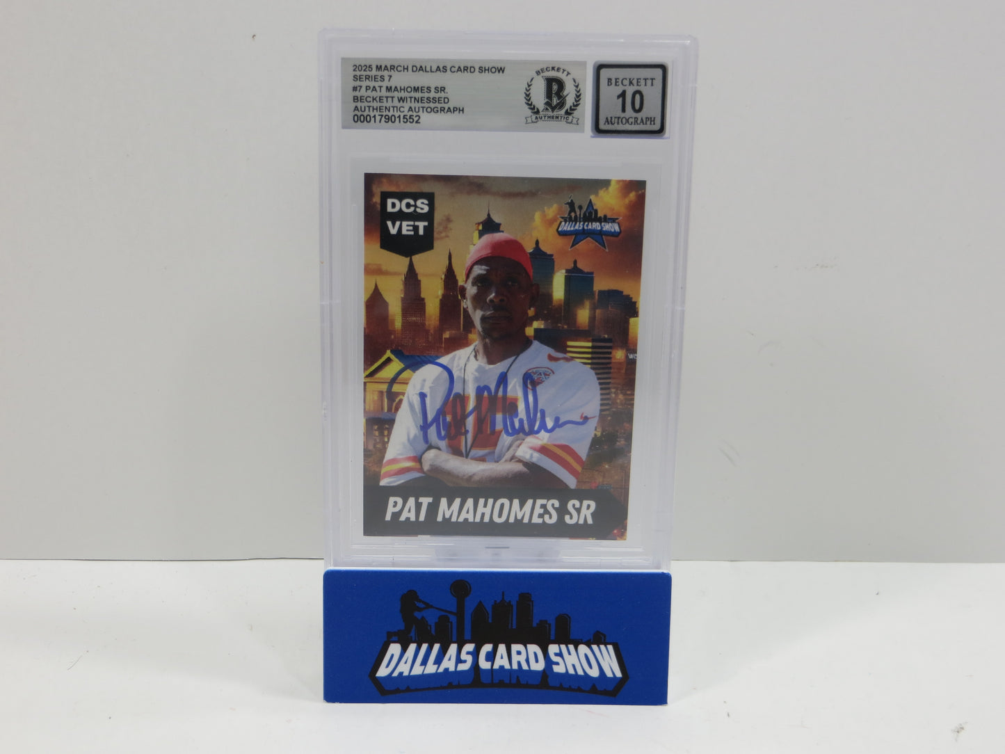 2025 MARCH DALLAS CARD SHOW SERIES 7 PATRICK MAHOMES SR. BAS 10 AUTO