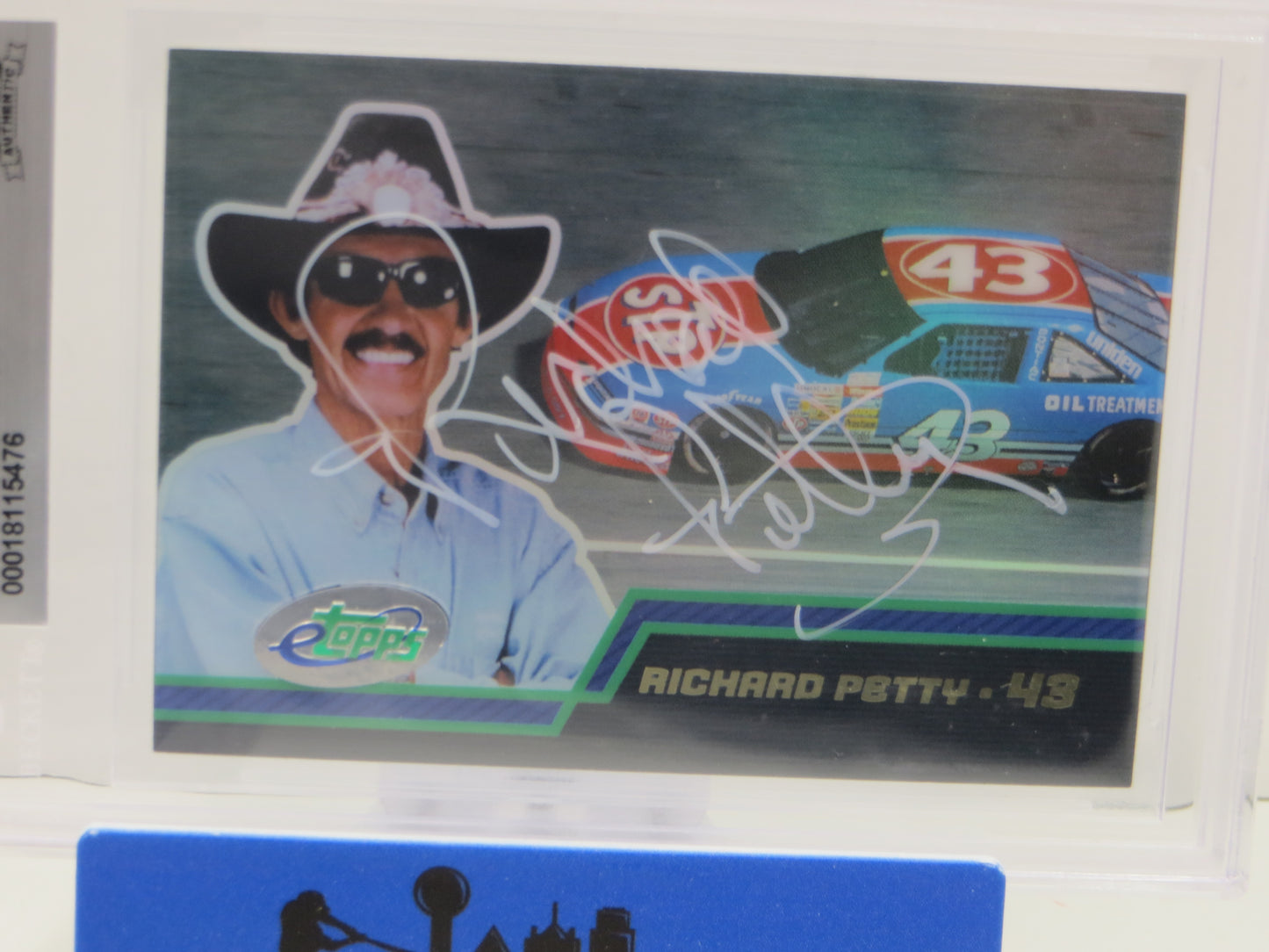RICHARD PETTY SIGNED 2003 ETOPPS #25 BGS BAS SLAB Nascar THE KING