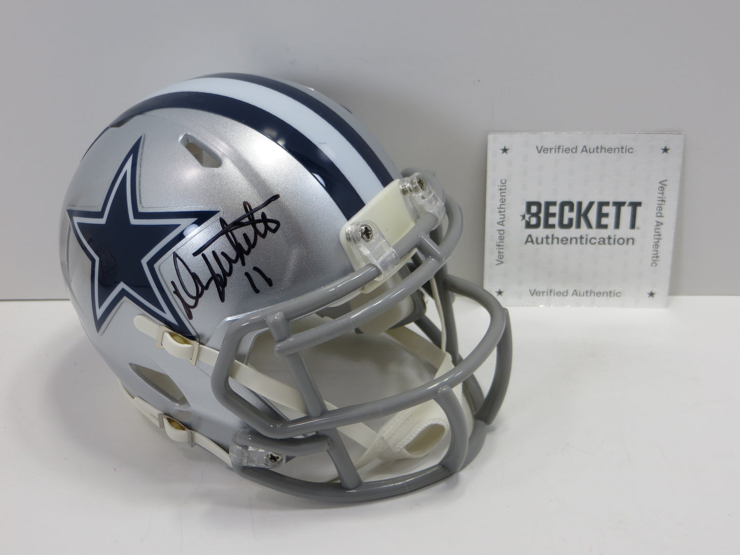 DANNY WHITE SIGNED DALLAS COWBOYS MINI HELMET ASU SUN DEVILS BAS
