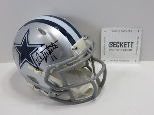 DANNY WHITE SIGNED DALLAS COWBOYS MINI HELMET ASU SUN DEVILS BAS