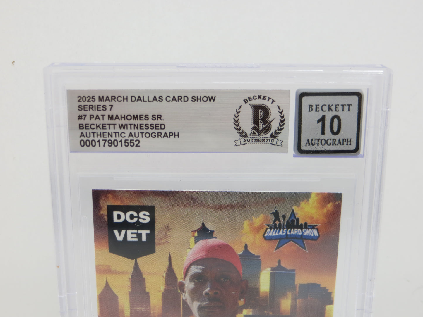 2025 MARCH DALLAS CARD SHOW SERIES 7 PATRICK MAHOMES SR. BAS 10 AUTO