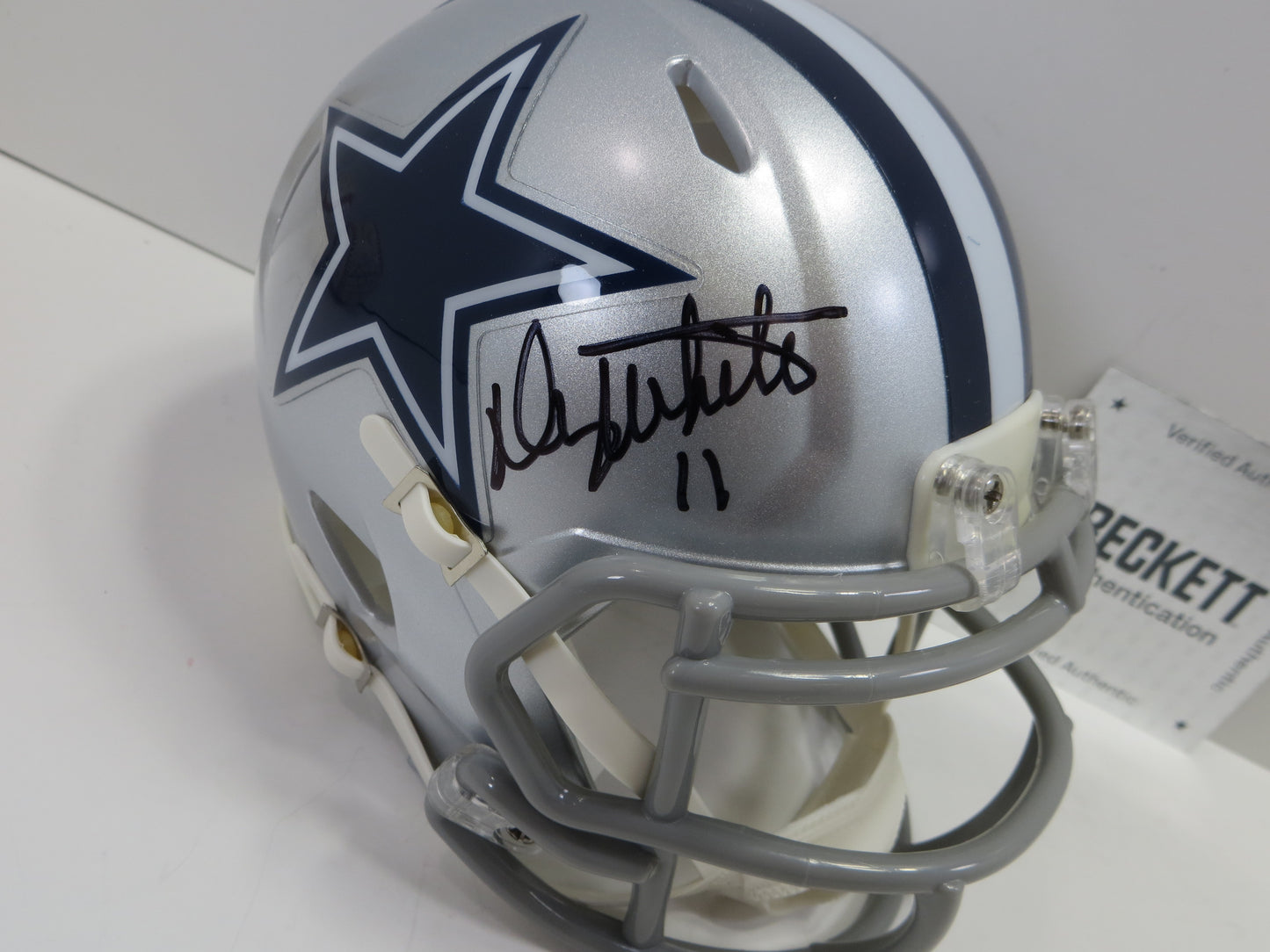 DANNY WHITE SIGNED DALLAS COWBOYS MINI HELMET ASU SUN DEVILS BAS