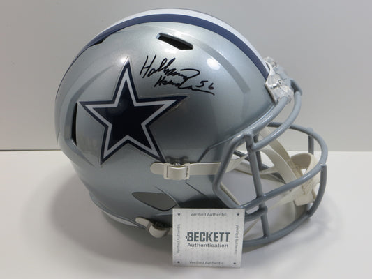THOMAS HOLLYWOOD HENDERSON SIGNED DALLAS COWBOYS FULL SIZE HELMET BAS