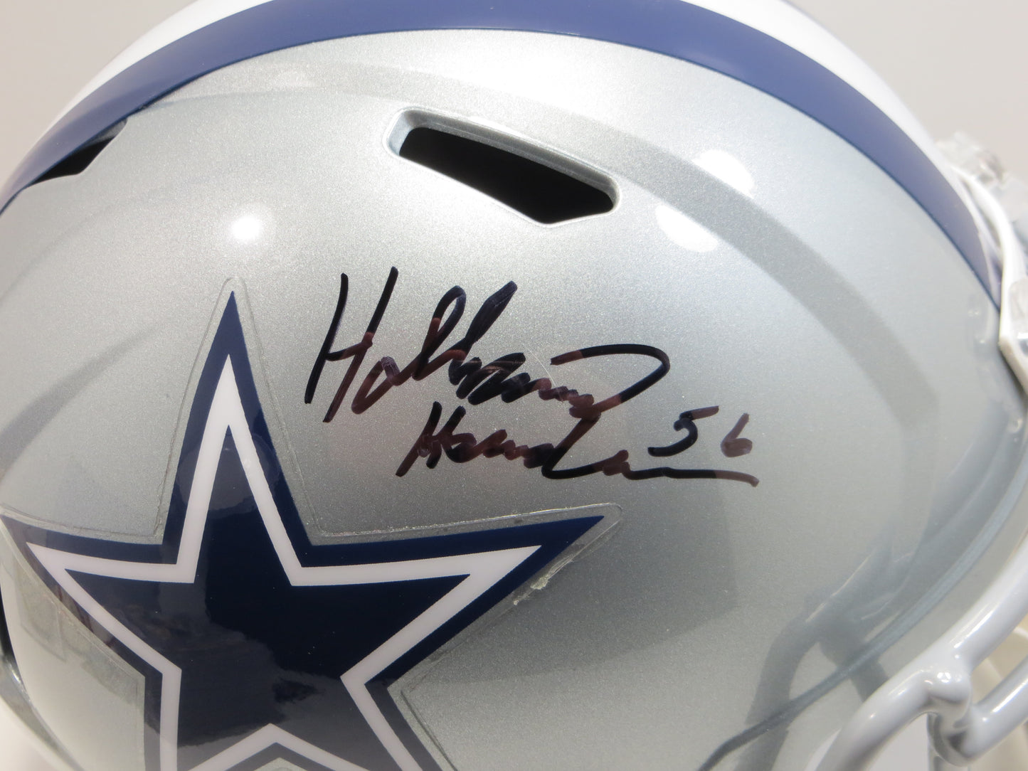 THOMAS HOLLYWOOD HENDERSON SIGNED DALLAS COWBOYS FULL SIZE HELMET BAS