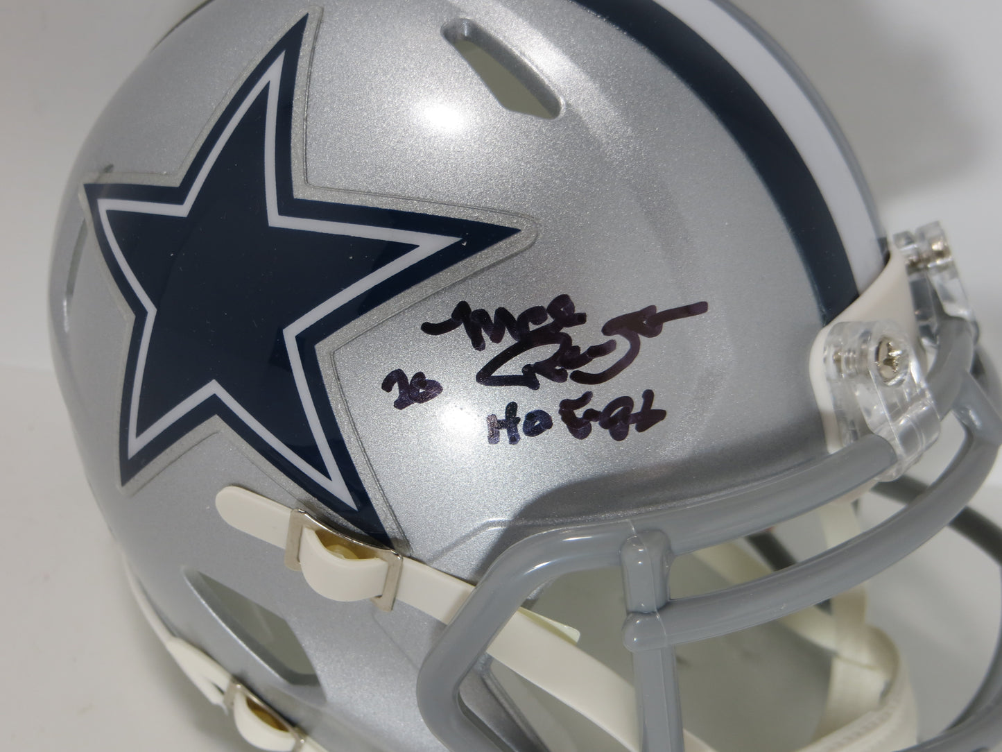 MEL RENFRO DALLAS COWBOYS SIGNED Mini Helmet w/HOF 06 JSA COA