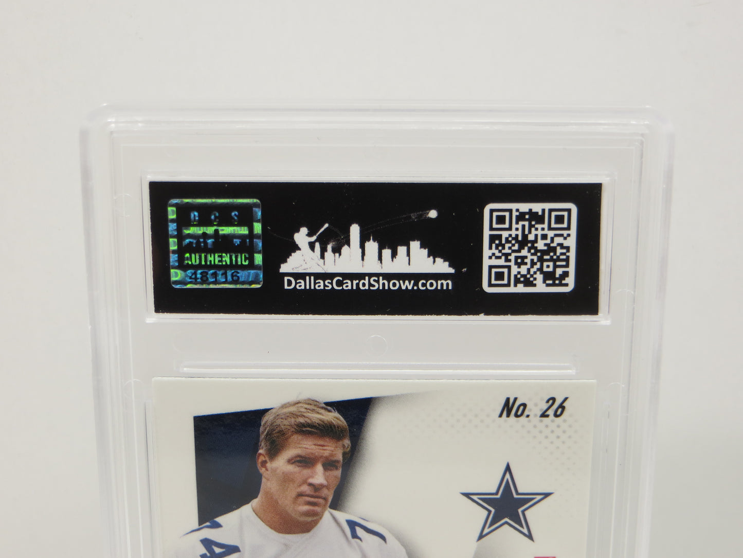 BOB LILLY SIGNED 2014 PANINI PRIZM Football Card #26 JSA SLAB Authentic AUTO