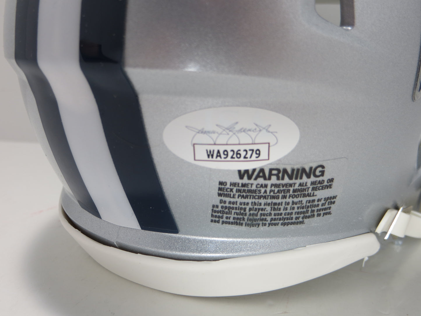 MEL RENFRO DALLAS COWBOYS SIGNED Mini Helmet w/HOF 06 JSA COA