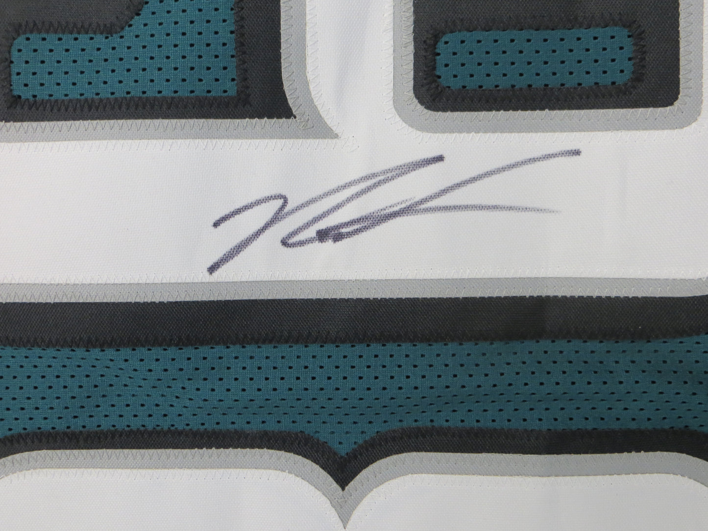 JALEN CARTER Philadelphia Eagles SIGNED FOOTBALL JERSEY XL Georgia Bulldogs BAS