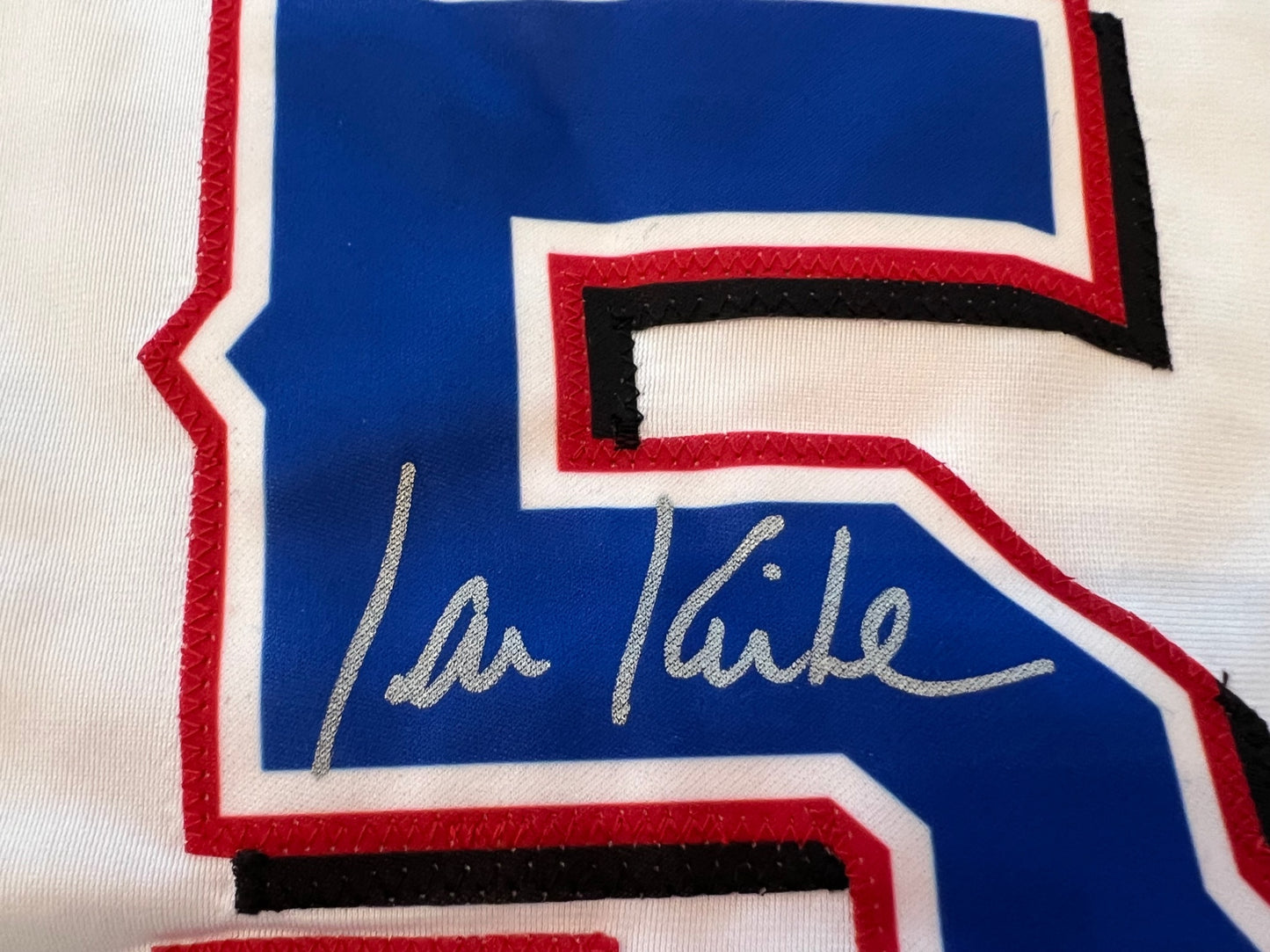 IAN KINSLER TEXAS RANGERS SIGNED WHITE JERSEY BAS COA