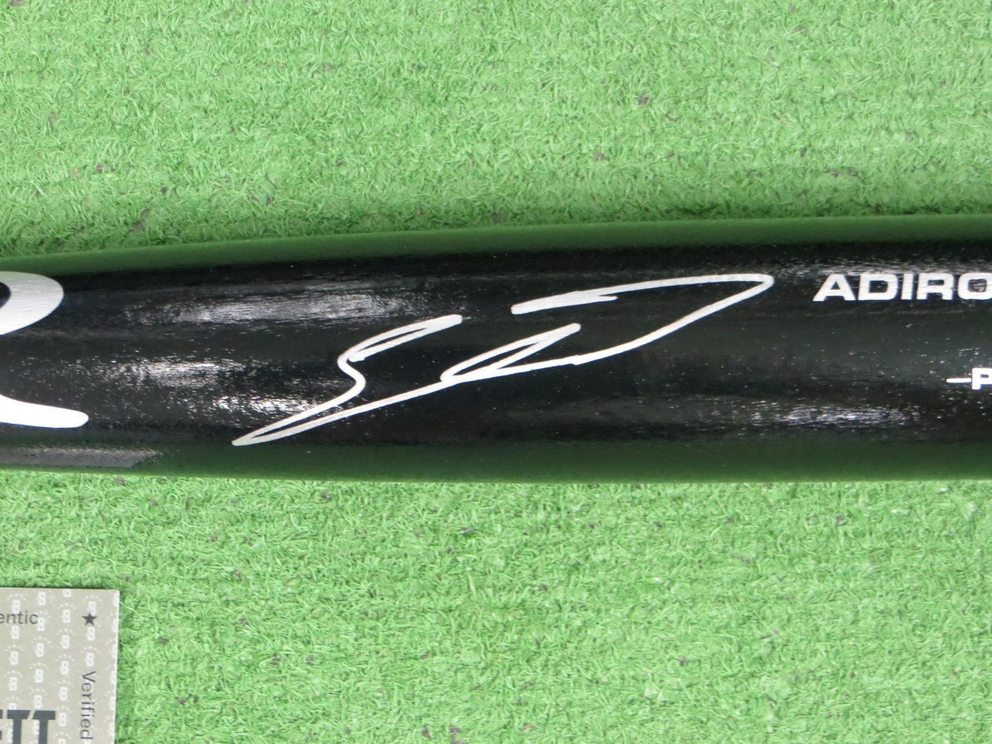 SEBASTIAN WALCOTT TEXAS RANGERS SIGNED BLACK RAWLINGS BASEBALL BAT BAS