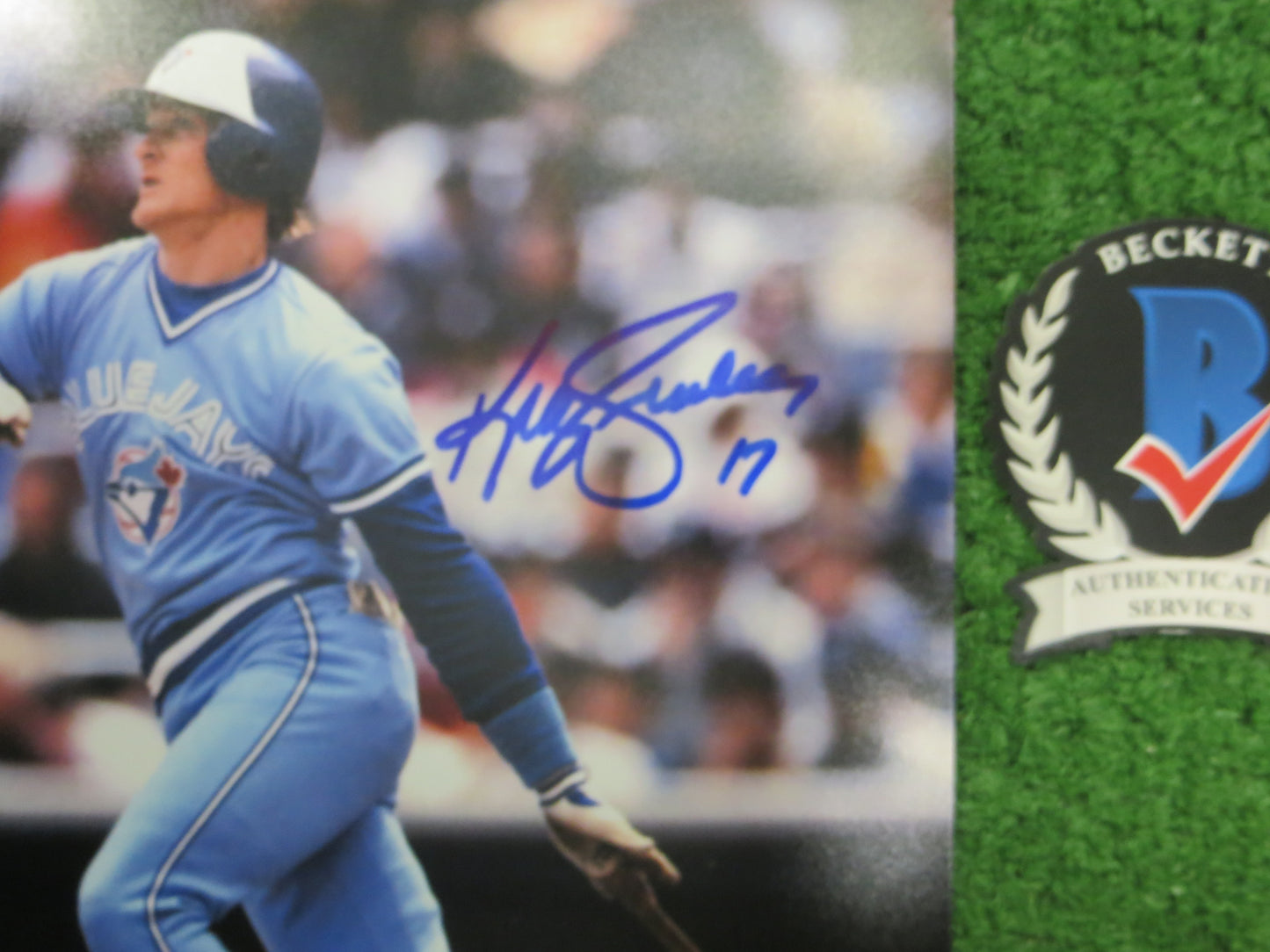 KELLY GRUBER Signed 8x10 Photo TORONTO BLUE JAYS BAS COA