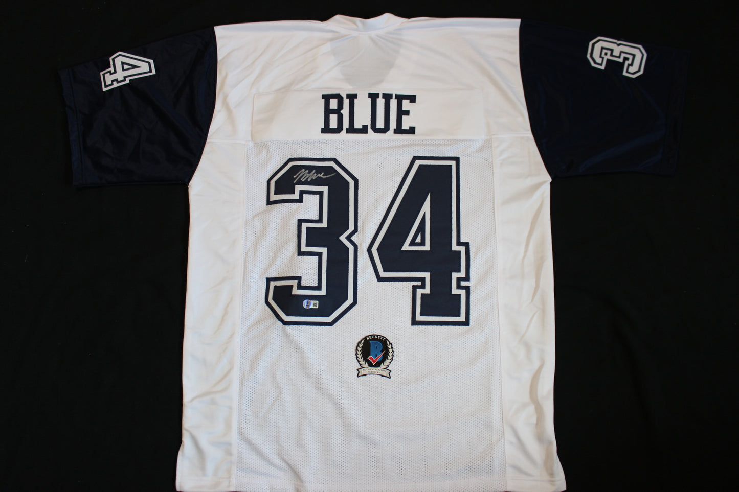 JAYDON BLUE DALLAS COWBOYS SIGNED ALT FOOTBALL JERSEY UT Longhorns BAS COA