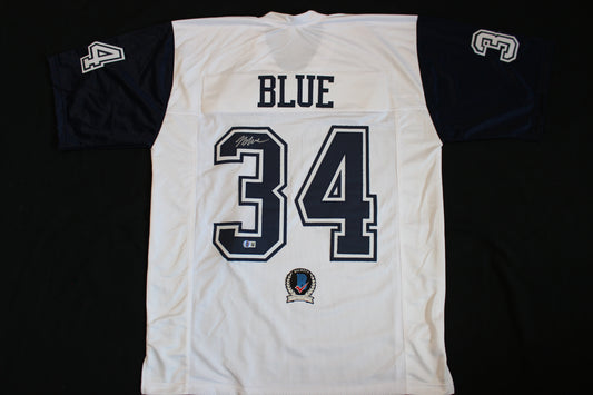 JAYDON BLUE DALLAS COWBOYS SIGNED ALT FOOTBALL JERSEY UT Longhorns BAS COA