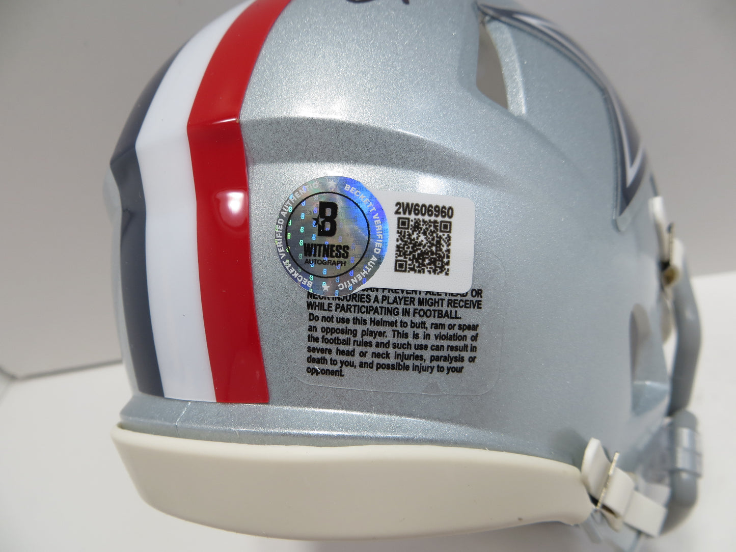 DREW PEARSON DALLAS COWBOYS SIGNED 1976 Mini Helmet w/HOF 21 BAS COA
