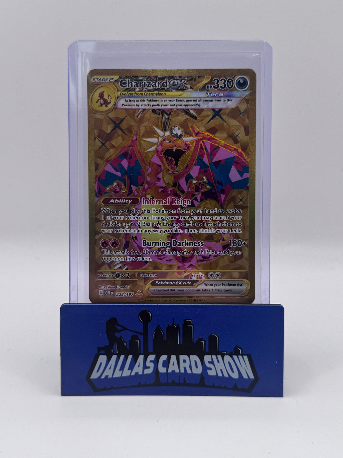 2023 Pokemon - Charizard ex (Secret) - 228/197 Obsidian Flames NM