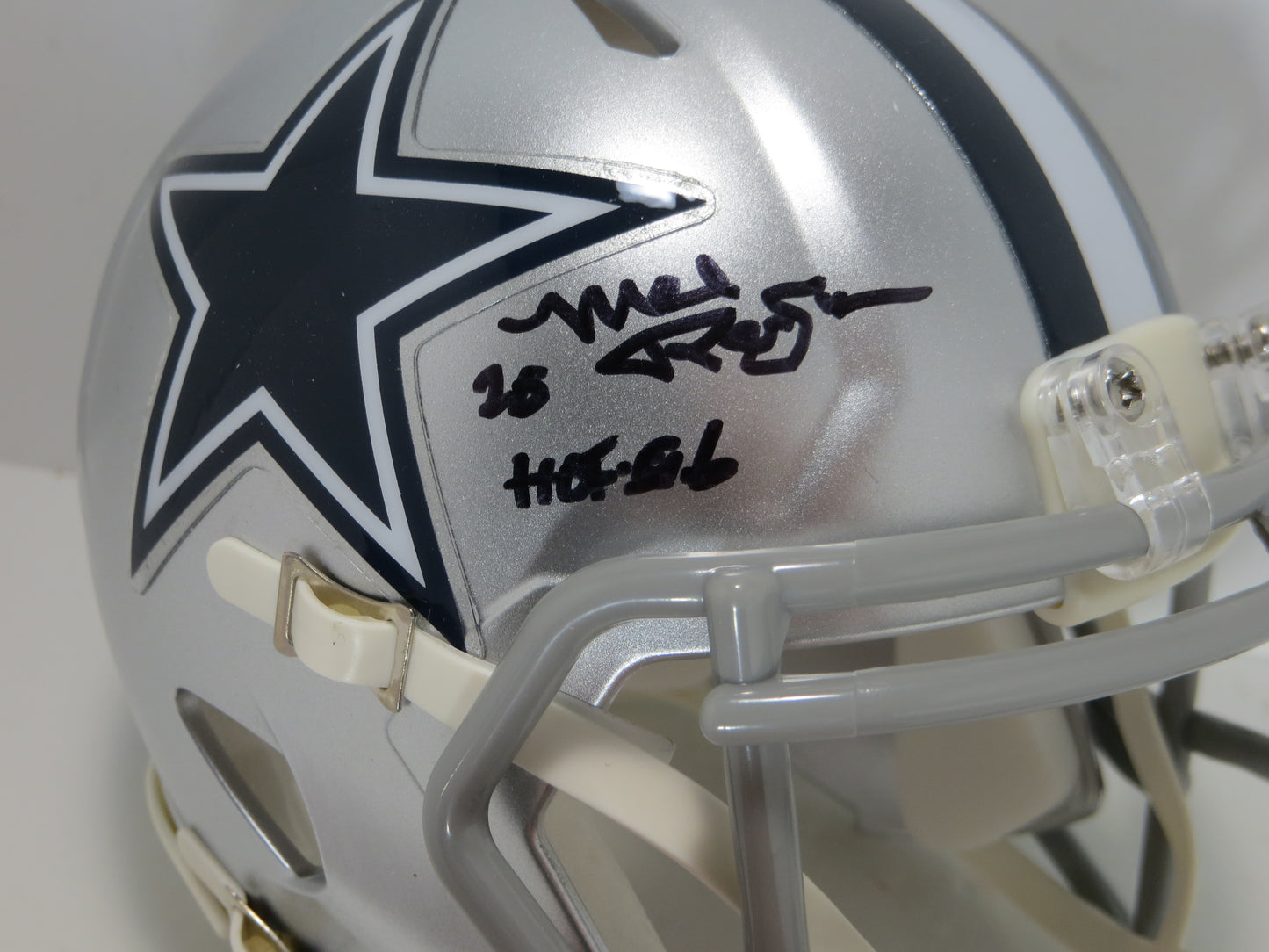 MEL RENFRO DALLAS COWBOYS SIGNED Mini Helmet w/HOF 06 JSA COA