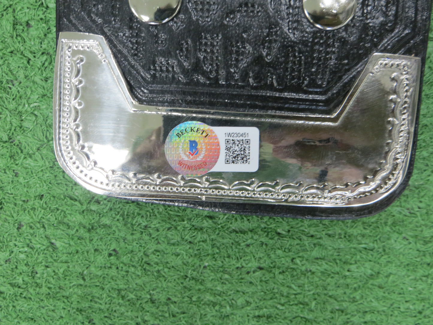 KEVIN VON ERICH SIGNED AMERICAN WORLD HEAVYWEIGHT CHAMPION BELT wINSCs BAS