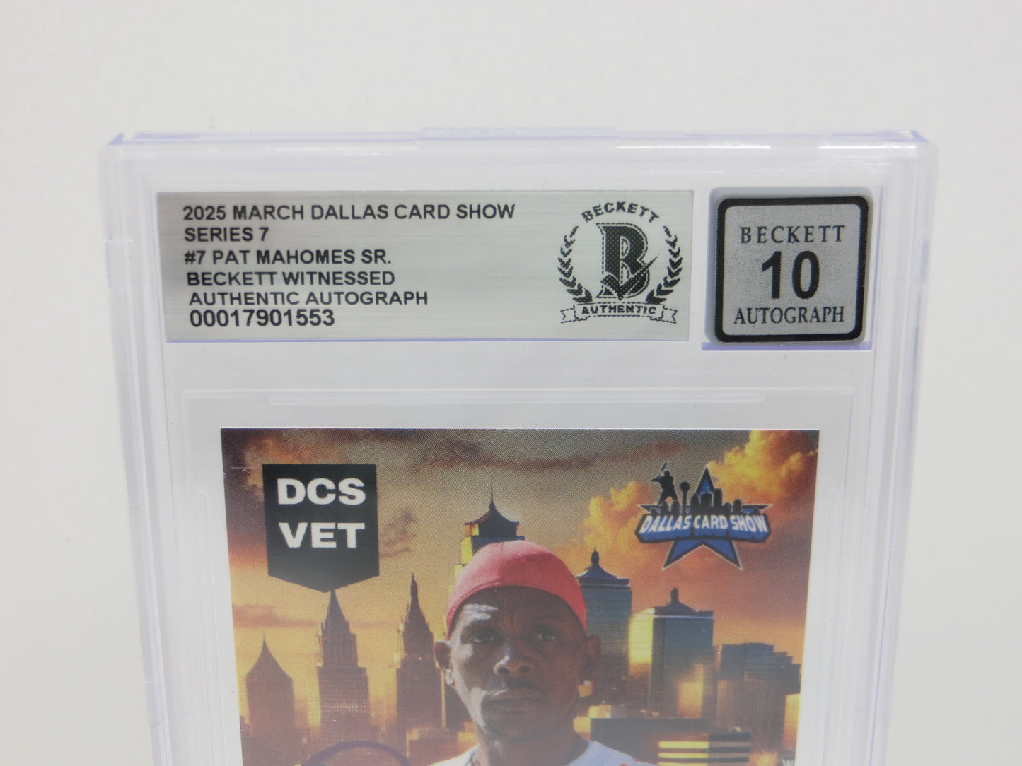 2025 MARCH DALLAS CARD SHOW SERIES 7 PATRICK MAHOMES SR. BAS 10 AUTO