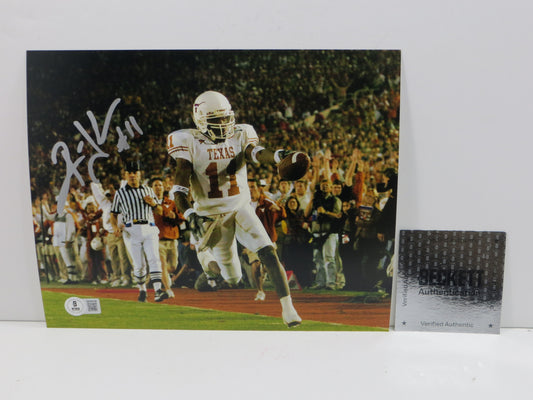 RAMONCE TAYLOR TEXAS LONGHORNS SIGNED 8x10 PHOTO TD Nat Champs BAS