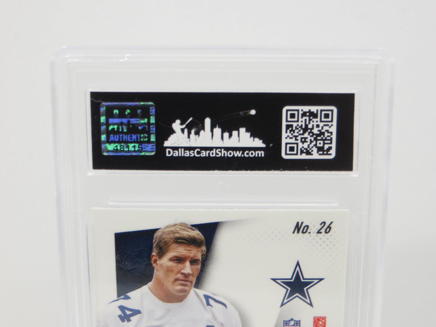 BOB LILLY SIGNED 2014 PANINI PRIZM Football Card #26 JSA SLAB Authentic AUTO