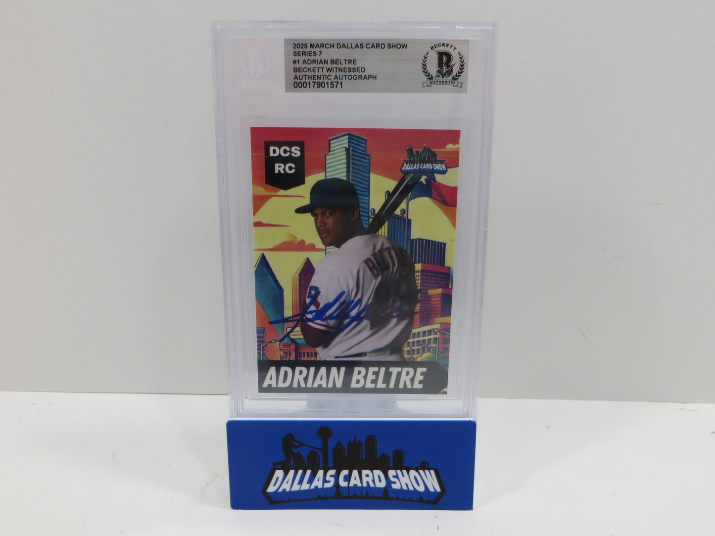 2025 MARCH DALLAS CARD SHOW SERIES 7 ADRIAN BELTRE BAS AUTO