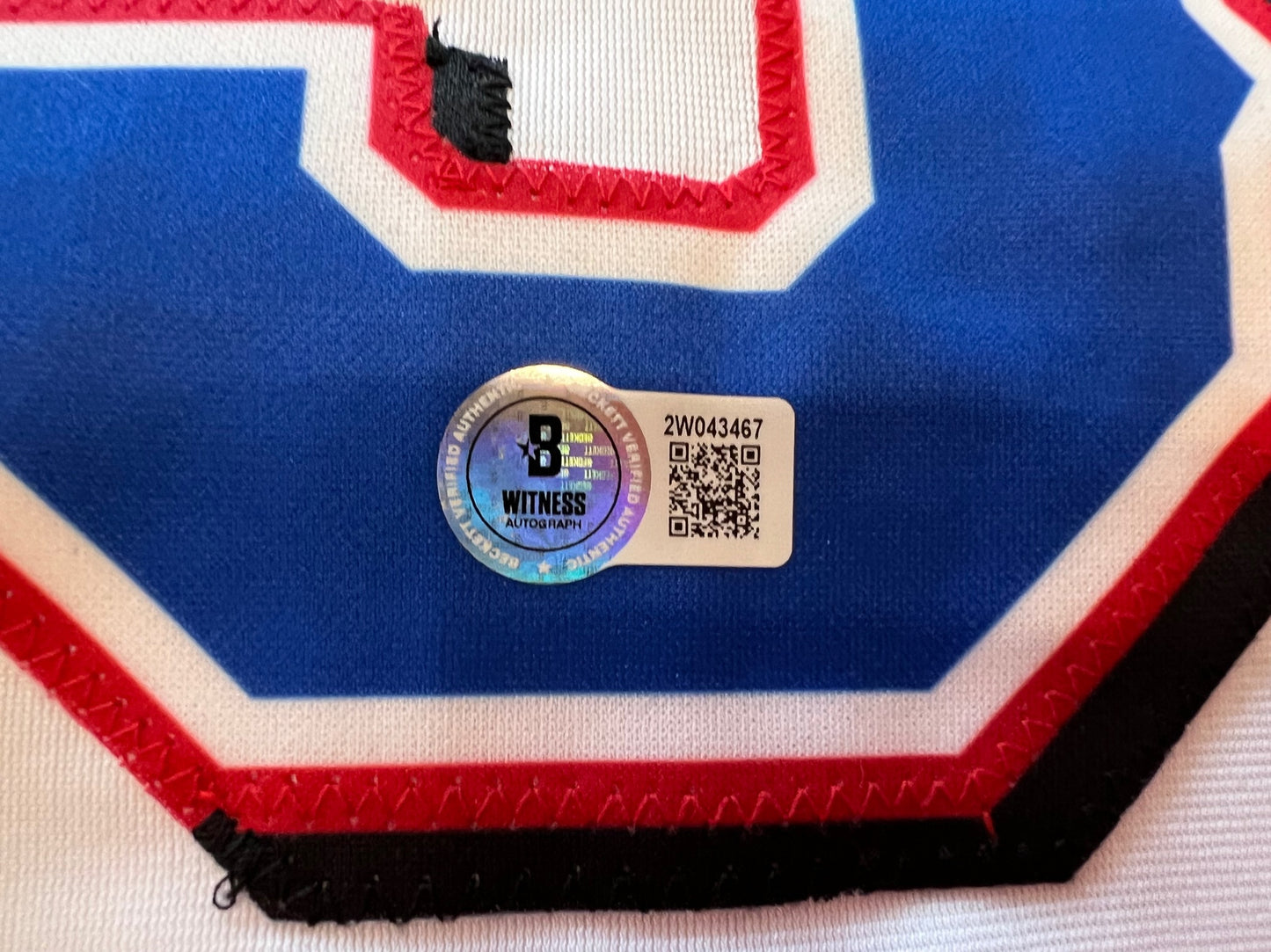 IAN KINSLER TEXAS RANGERS SIGNED WHITE JERSEY BAS COA