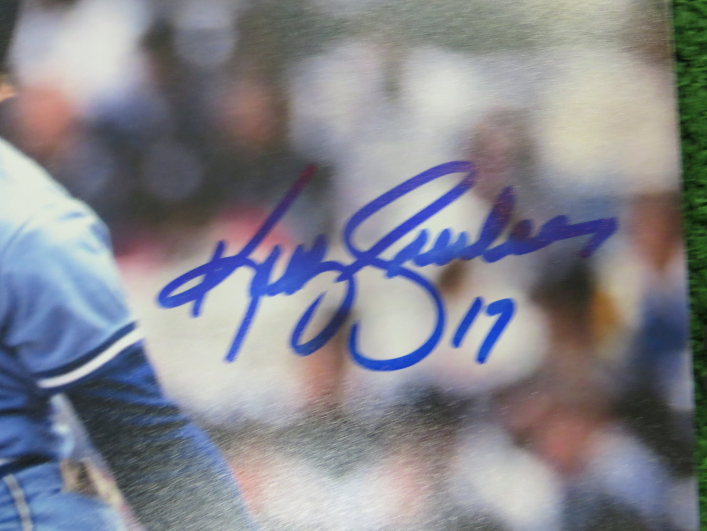 KELLY GRUBER Signed 8x10 Photo TORONTO BLUE JAYS BAS COA