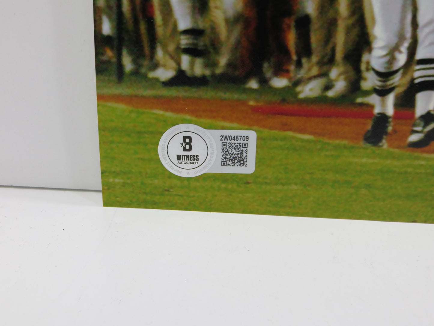 RAMONCE TAYLOR TEXAS LONGHORNS SIGNED 8x10 PHOTO TD Nat Champs BAS