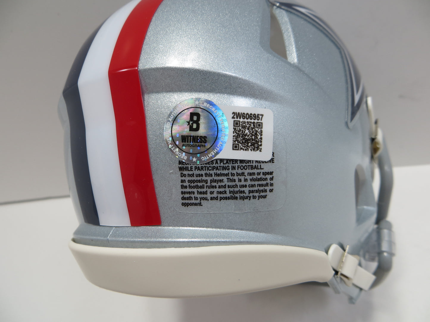 DREW PEARSON DALLAS COWBOYS SIGNED 1976 Mini Helmet w/HOF 21 BAS COA