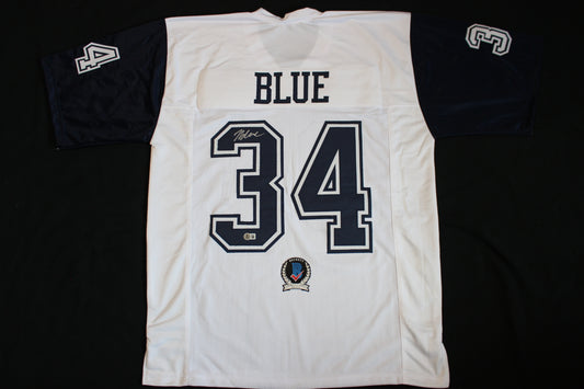 JAYDON BLUE DALLAS COWBOYS SIGNED ALT FOOTBALL JERSEY UT Longhorns BAS COA