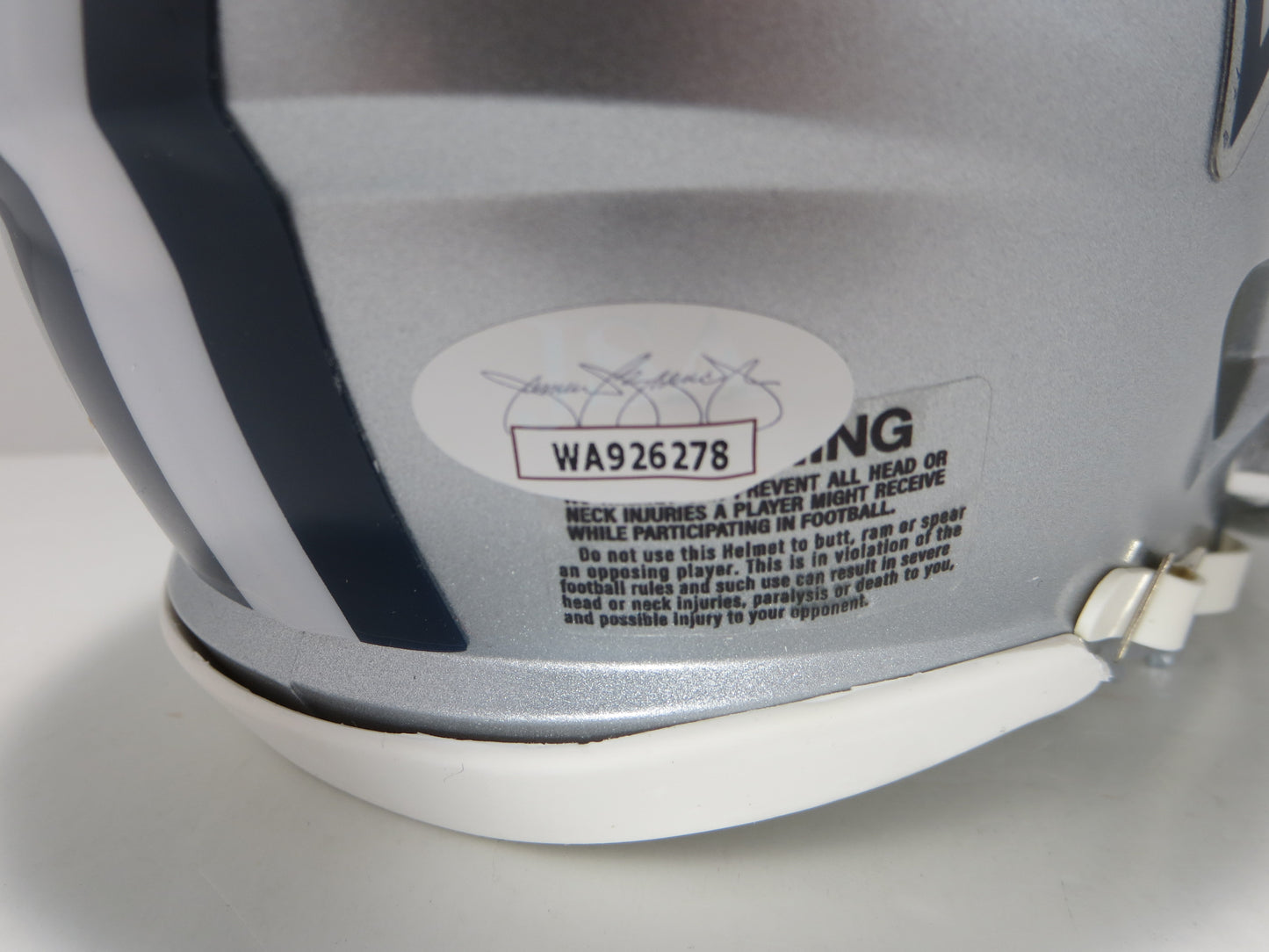 MEL RENFRO DALLAS COWBOYS SIGNED Mini Helmet w/HOF 06 JSA COA