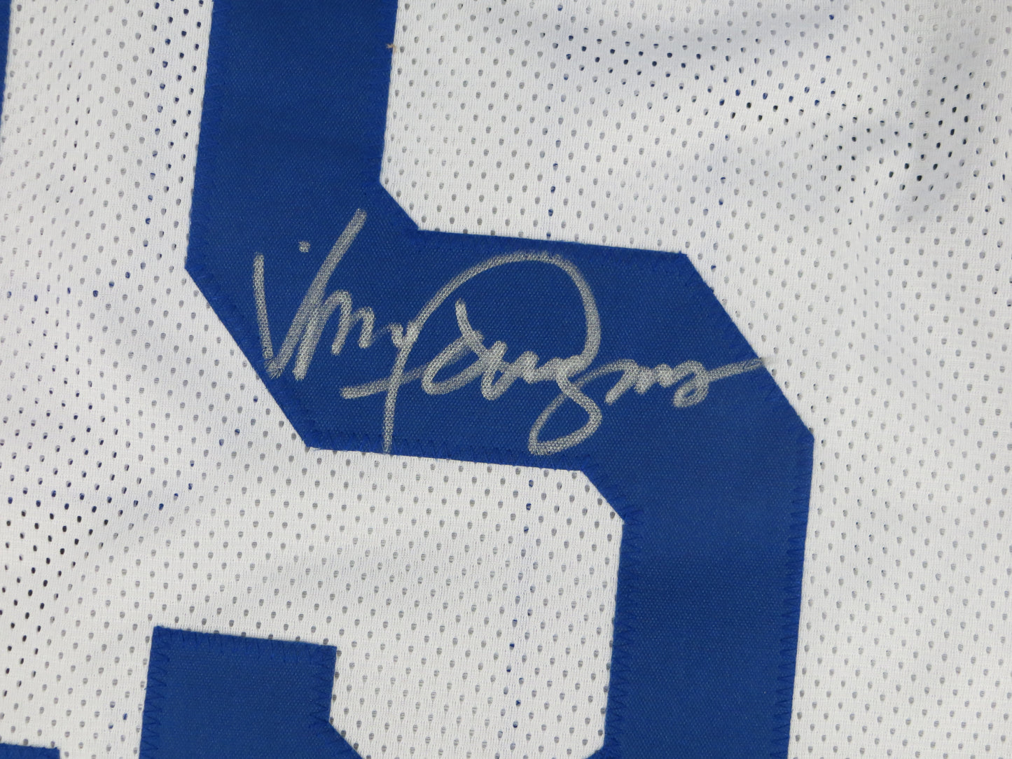 VINCE FERRAGAMO LA Los Angeles Rams SIGNED JERSEY Bills JSA COA