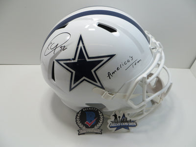 QUINNEN WILLIAMS DALLAS COWBOYS SIGNED Riddell SPEED FULL SIZE HELMET w/AmericasTeam BAS