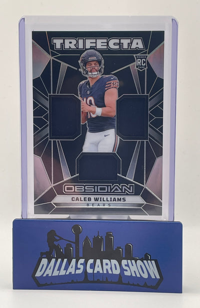 2024 Panini Obsidian #TS-CWS Caleb Williams Trifecta Rookie Relic