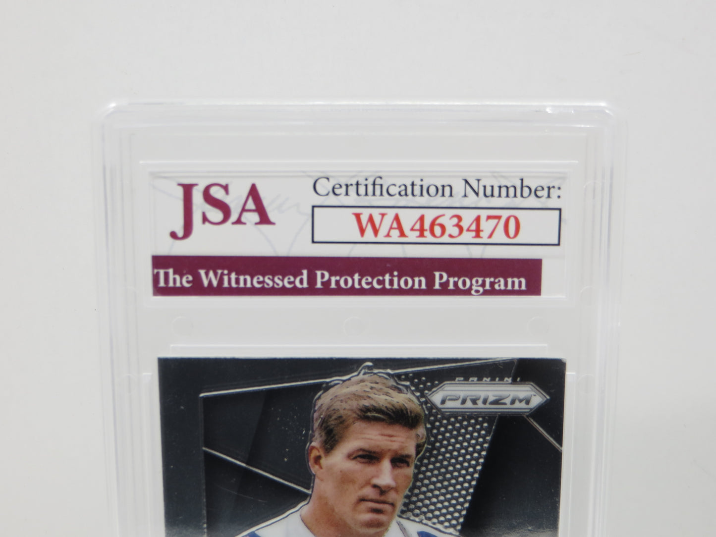 BOB LILLY SIGNED 2014 PANINI PRIZM Football Card #26 JSA SLAB Authentic AUTO