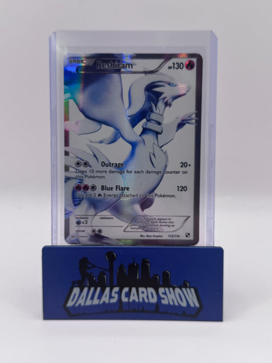 2011 Pokemon - Reshiram (Full Art) - 113/114 Black & White Base Set NM