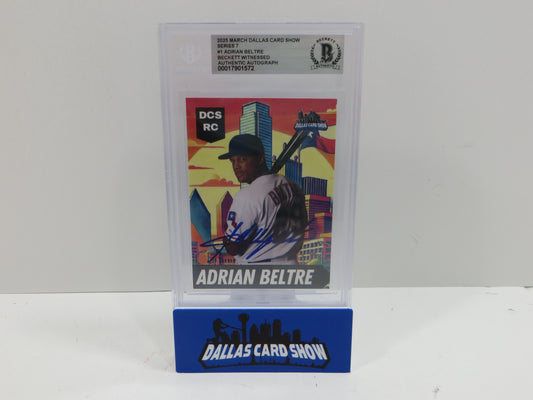 2025 MARCH DALLAS CARD SHOW SERIES 7 ADRIAN BELTRE BAS AUTO