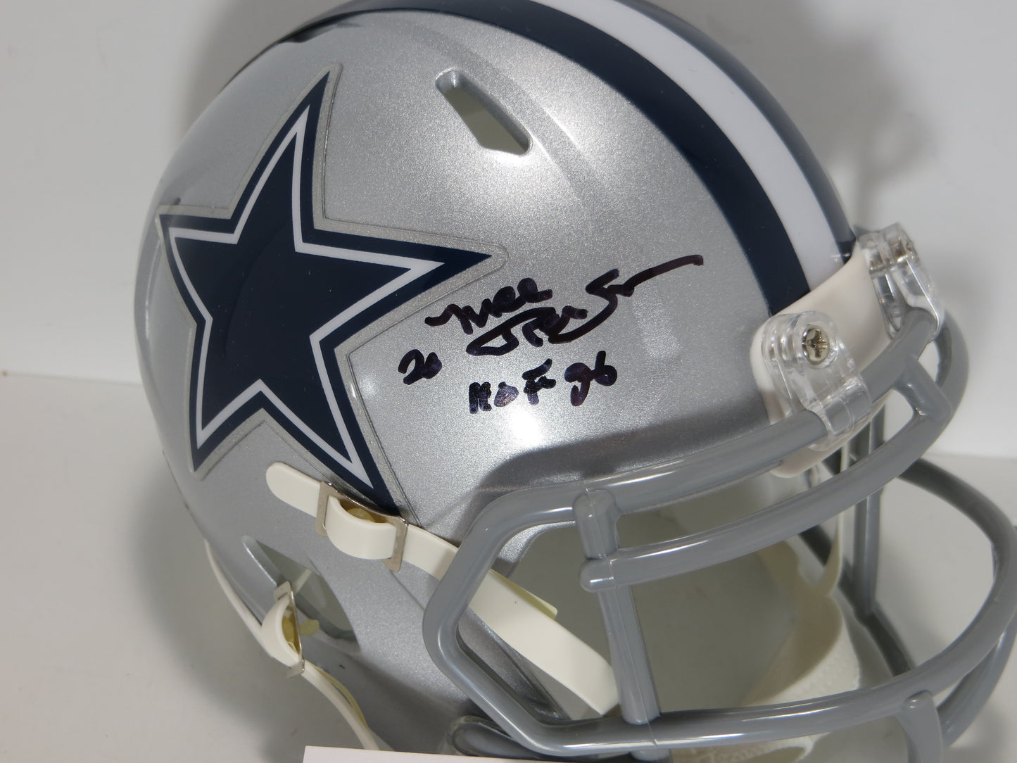 MEL RENFRO DALLAS COWBOYS SIGNED Mini Helmet w/HOF 06 JSA COA