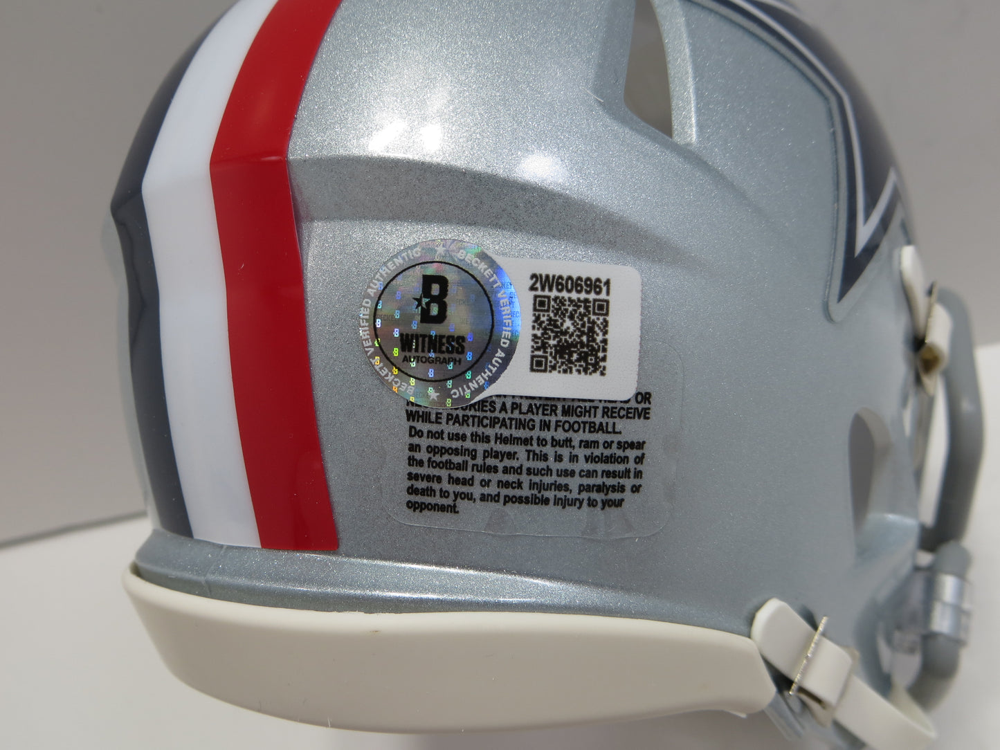 DREW PEARSON DALLAS COWBOYS SIGNED 1976 Mini Helmet w/HOF 21 BAS COA