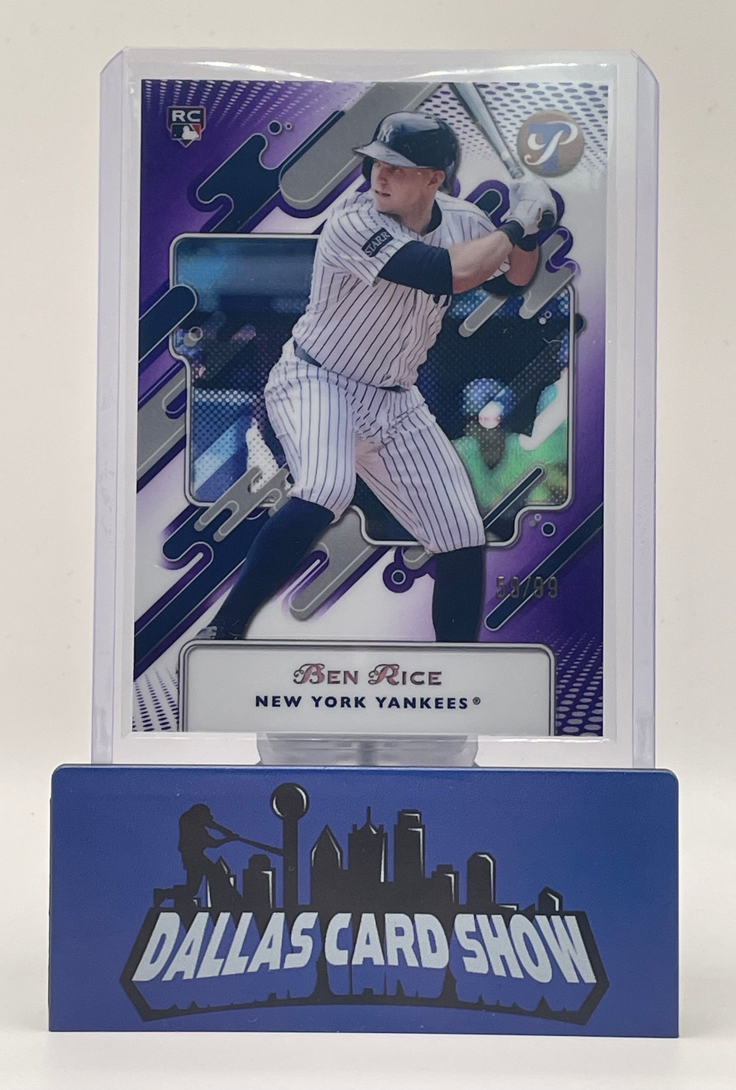 2025 Topps Pristine #4 Ben Rice Purple Rookie RC /99