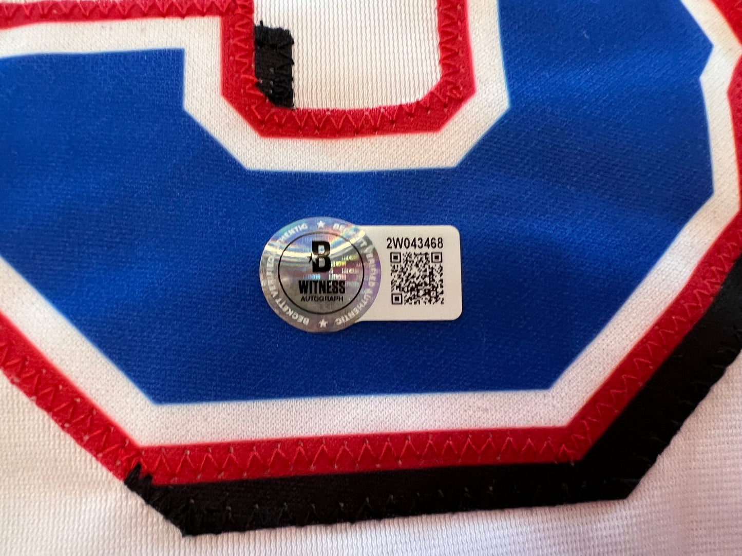 IAN KINSLER TEXAS RANGERS SIGNED WHITE JERSEY BAS COA