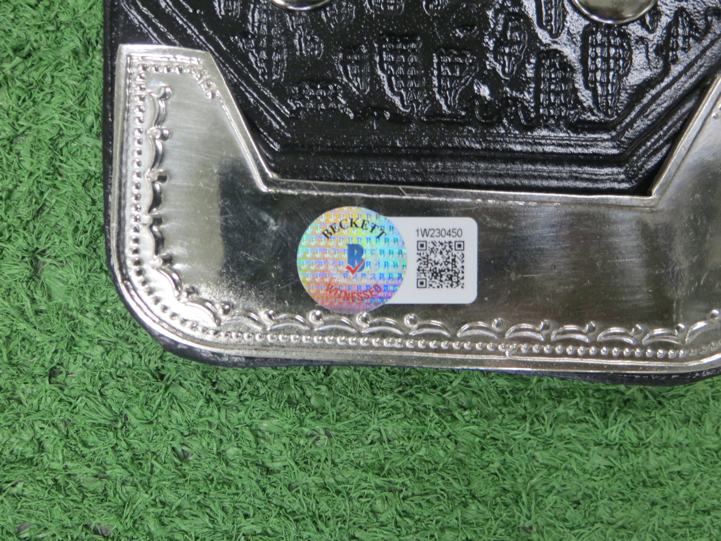 KEVIN VON ERICH SIGNED AMERICAN WORLD HEAVYWEIGHT CHAMPION BELT wINSCs BAS