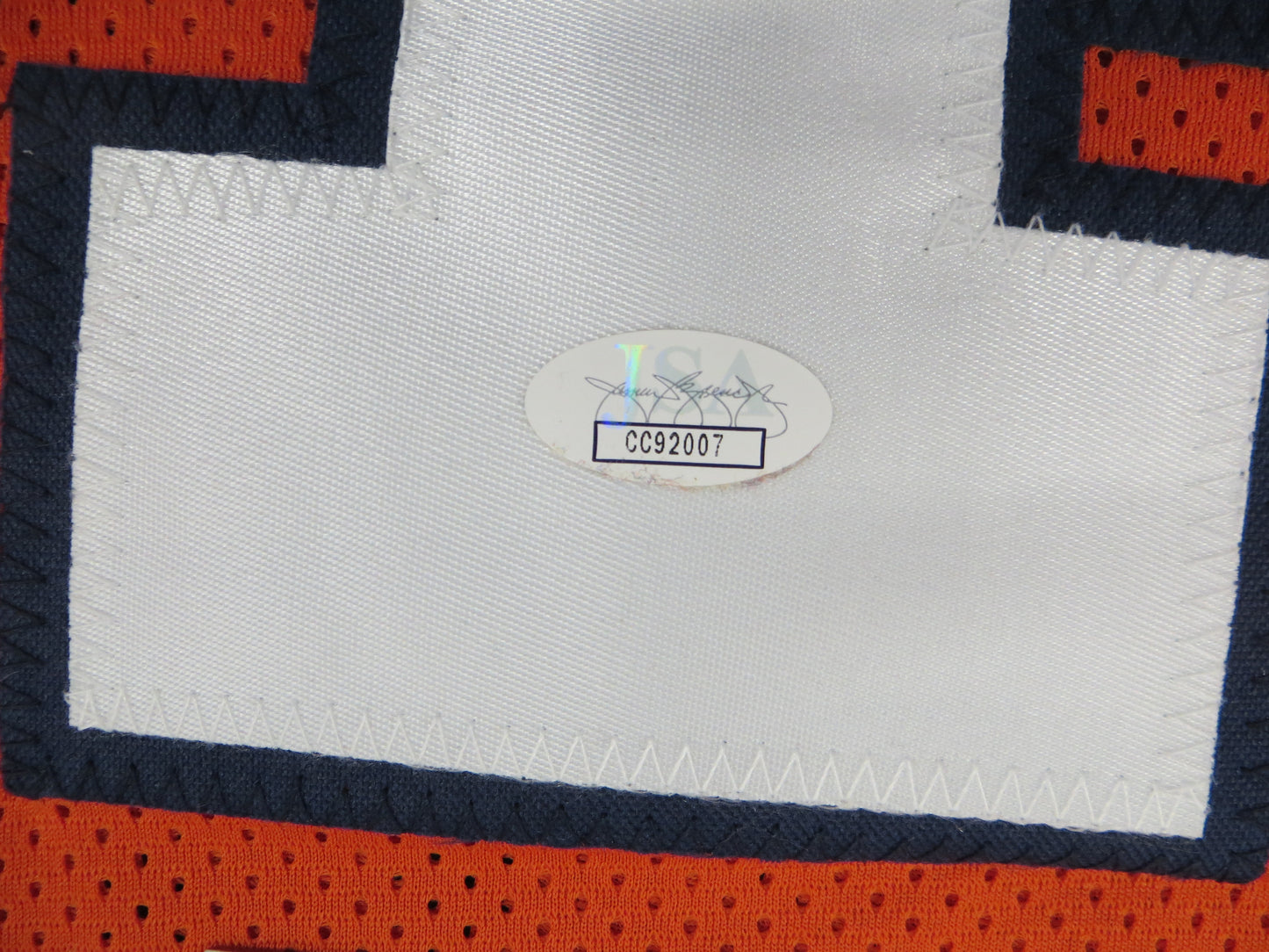 EDDIE JACKSON Chicago Bears SIGNED JERSEY Alabama Crimson Tide JSA COA