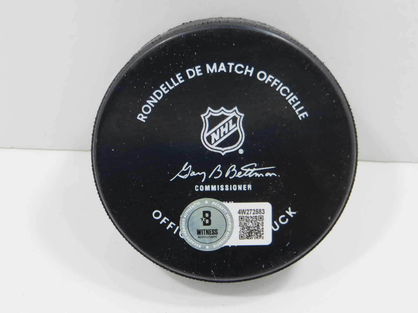 MIKE MODANO DALLAS STARS SIGNED AUTHENTIC OFFICIAL HOCKEY PUCK BAS COA