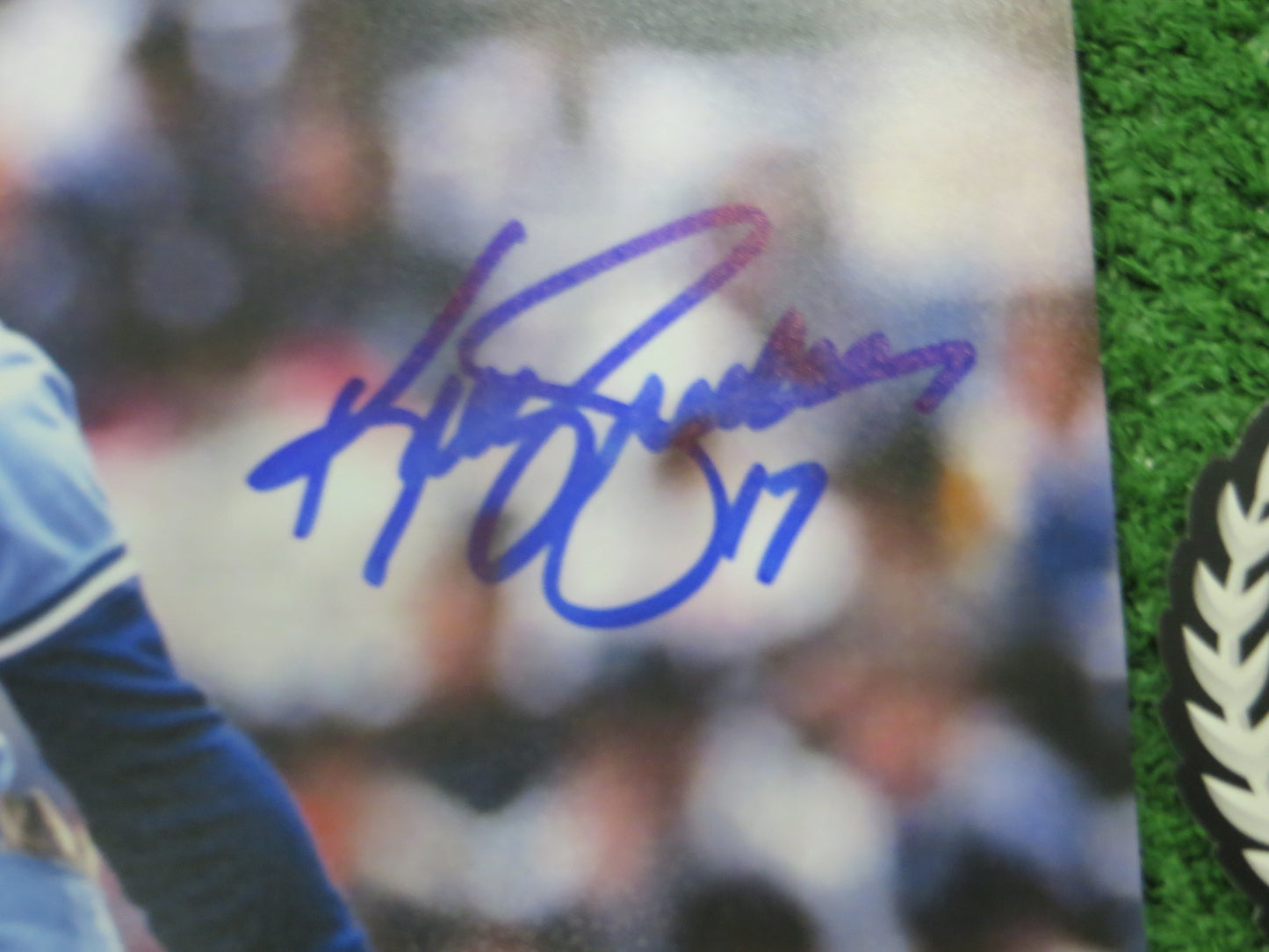 KELLY GRUBER Signed 8x10 Photo TORONTO BLUE JAYS BAS COA