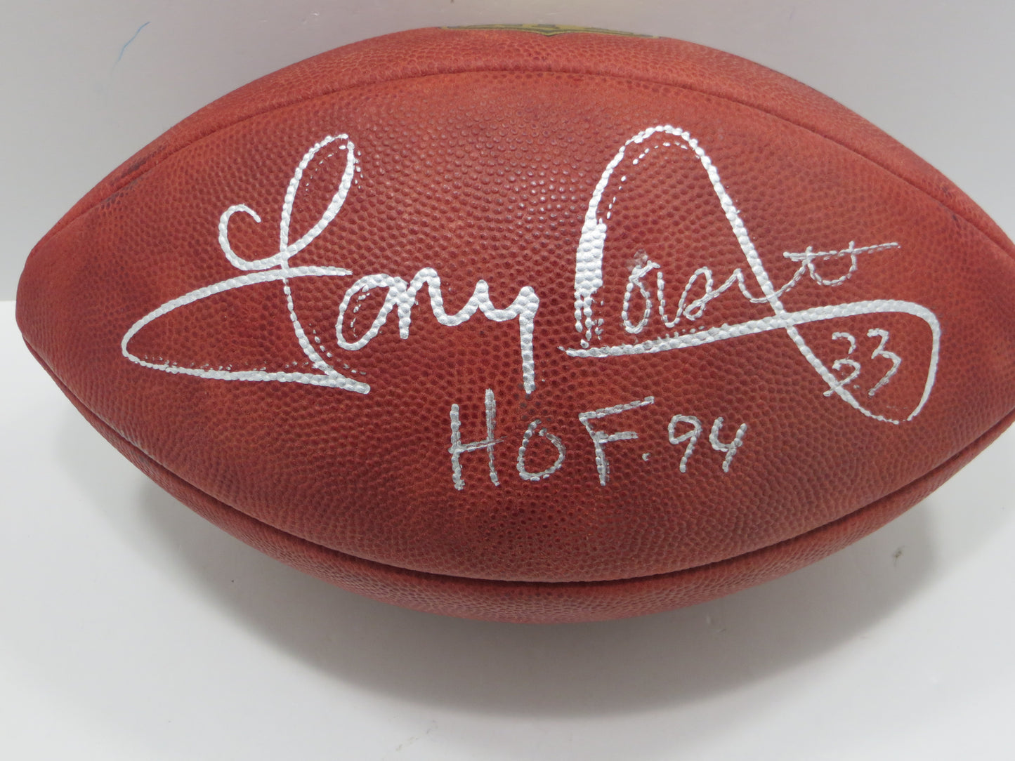 TONY DORSETT SIGNED WILSON OFFICIAL NFL FOOTBALL w/INSC Dallas Cowboys JSA